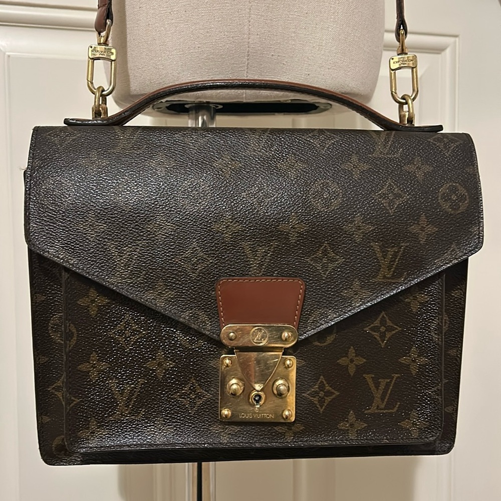 Louis Vuitton Monogram Monceau 2 Way Handbag Crossbody